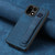 OnePlus 15 Retro Wristband Holder Leather Back Phone Case - Blue