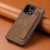 OnePlus 15 Retro Wristband Holder Leather Back Phone Case - Brown