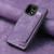 OnePlus 15 Retro Wristband Holder Leather Back Phone Case - Purple