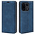 OnePlus 15 Retro-skin Magnetic Suction Leather Phone Case - Dark Blue