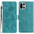 OnePlus 15 Rose Flower Embossing Pattern Leather Phone Case - Green