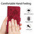 OnePlus 15 Rose Flower Embossing Pattern Leather Phone Case - Red