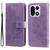 OnePlus 15 Seven-petal Flowers Embossing Leather Phone Case - Light Purple
