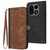 OnePlus 15 Side Buckle Double Fold Hand Strap Leather Phone Case - Brown