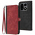 OnePlus 15 Side Buckle Double Fold Hand Strap Leather Phone Case - Red