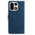 OnePlus 15 Skin Feel Embossed Feather Leather Phone Case - Dark Blue