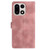 OnePlus 15 Skin Feel Embossed Feather Leather Phone Case - Pink