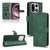 OnePlus 15 Skin Feel Magnetic Flip Leather Phone Case - Green