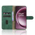OnePlus 15 Skin Feel Magnetic Flip Leather Phone Case - Green