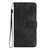 OnePlus 15 Skin-feel Embossed Butterfly Leather Phone Case - Black