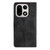 OnePlus 15 Skin-feel Embossed Butterfly Leather Phone Case - Black