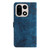 OnePlus 15 Skin-feel Embossed Butterfly Leather Phone Case - Blue