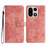 OnePlus 15 Skin-feel Embossed Butterfly Leather Phone Case - Pink