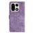 OnePlus 15 Skin-feel Embossed Butterfly Leather Phone Case - Purple