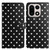 OnePlus 15 Small Dots Pattern Vegan Leather Phone Case - Black