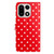 OnePlus 15 Small Dots Pattern Vegan Leather Phone Case - Red