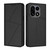 OnePlus 15 Strong Magnetic Frosted Flip Leather Phone Case - Black