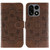 OnePlus 15 Sun Mandala Embossing Pattern Phone Leather Case - Brown