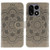 OnePlus 15 Sun Mandala Embossing Pattern Phone Leather Case - Grey
