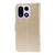 OnePlus 15 Tree & Cat Embossed Pattern Flip Leather Phone Case - Gold