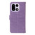 OnePlus 15 Tree & Cat Embossed Pattern Flip Leather Phone Case - Light Purple