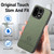 OnePlus 15 Twill Fabric Leather Skin Back Phone Case - Green