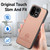 OnePlus 15 Twill Fabric Leather Skin Back Phone Case - Pink