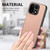 OnePlus 15 Twill Fabric Leather Skin Back Phone Case - Pink