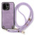 OnePlus 15 Vintage Leather PC Back Cover Phone Case with Crossbody Strap - Purple