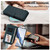TCL 50 XL 5G Butterfly Love Flower Multi-card Zipper Wallet Leather Phone Case - Dark Green