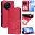 TCL 50 XL 5G Litter Panda Embossing RFID Leather Phone Case with Lanyard - Rose Red