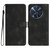 TCL 50 XL 5G Heart Pattern Skin Feel Leather Phone Case - Black