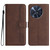 TCL 50 XL 5G Heart Pattern Skin Feel Leather Phone Case - Brown