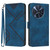 TCL 50 XL 5G Line Pattern Skin Feel Leather Phone Case - Royal Blue