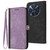 TCL 50 XL 5G Side Buckle Double Fold Hand Strap Leather Phone Case - Purple