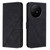TCL 50 XL 5G Crossbody 3D Embossed Flip Leather Phone Case - Black