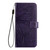 TCL 50 XL 5G Embossed Butterfly Leather Phone Case - Dark Purple
