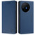 TCL 50 XL 5G RC01 Dual-Folded Magnetic Suction RFID Leather Phone Case - Dark Blue