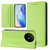 TCL 50 XL 5G RC01 Dual-Folded Magnetic Suction RFID Leather Phone Case - Grass Green