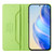 TCL 50 XL 5G RC01 Dual-Folded Magnetic Suction RFID Leather Phone Case - Grass Green