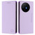 TCL 50 XL 5G RC01 Dual-Folded Magnetic Suction RFID Leather Phone Case - Light Purple