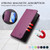 TCL 50 XL 5G RC01 Dual-Folded Magnetic Suction RFID Leather Phone Case - Violet