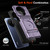 TCL 50 XL 5G TPU Hybrid PC Shockproof Card Phone Case with Metal Ring Holder - Purple