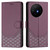 TCL 50 XL 5G Honeycomb Embossing RFID Leather Phone Case - Violet