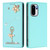 OnePlus 15R Ballet Girl Diamond Studded RFID Vegan Leather Phone Case - Mint Green