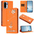 OnePlus 15R Ballet Girl Diamond Studded RFID Vegan Leather Phone Case - Orange