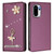 OnePlus 15R Ballet Girl Diamond Studded RFID Vegan Leather Phone Case - Violet