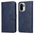 OnePlus 15R Classic Calf Texture Flip Leather Phone Case - Blue