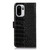 OnePlus 15R Crocodile Top Layer Cowhide Leather Phone Case - Black