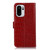 OnePlus 15R Crocodile Top Layer Cowhide Leather Phone Case - Red